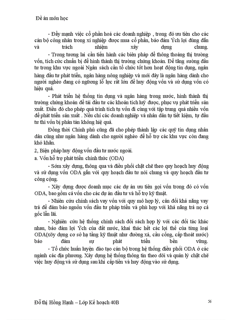 image for page Kế hoạch huy động vốn đầu tư và giải pháp huy động