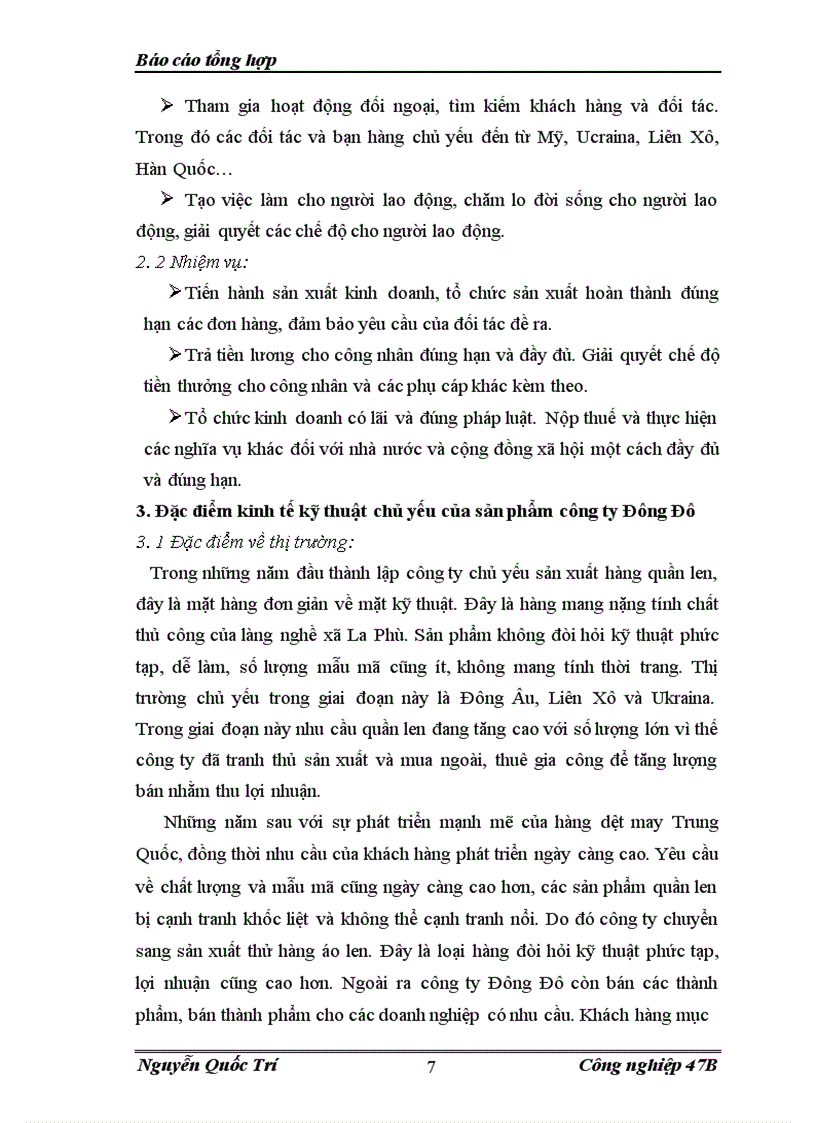 image for page Báo cáo thực tập tại công ty TNHH Đông Đô