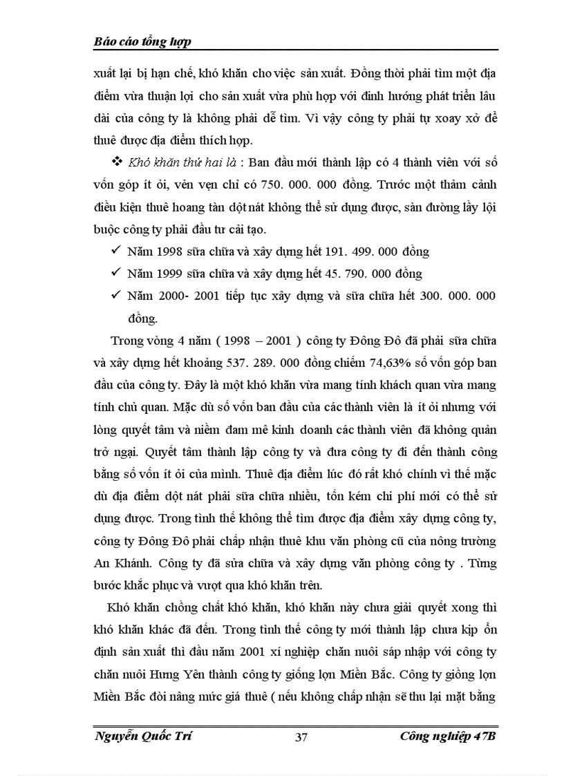 image for page Báo cáo thực tập tại công ty TNHH Đông Đô