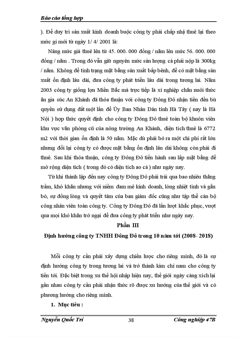 image for page Báo cáo thực tập tại công ty TNHH Đông Đô