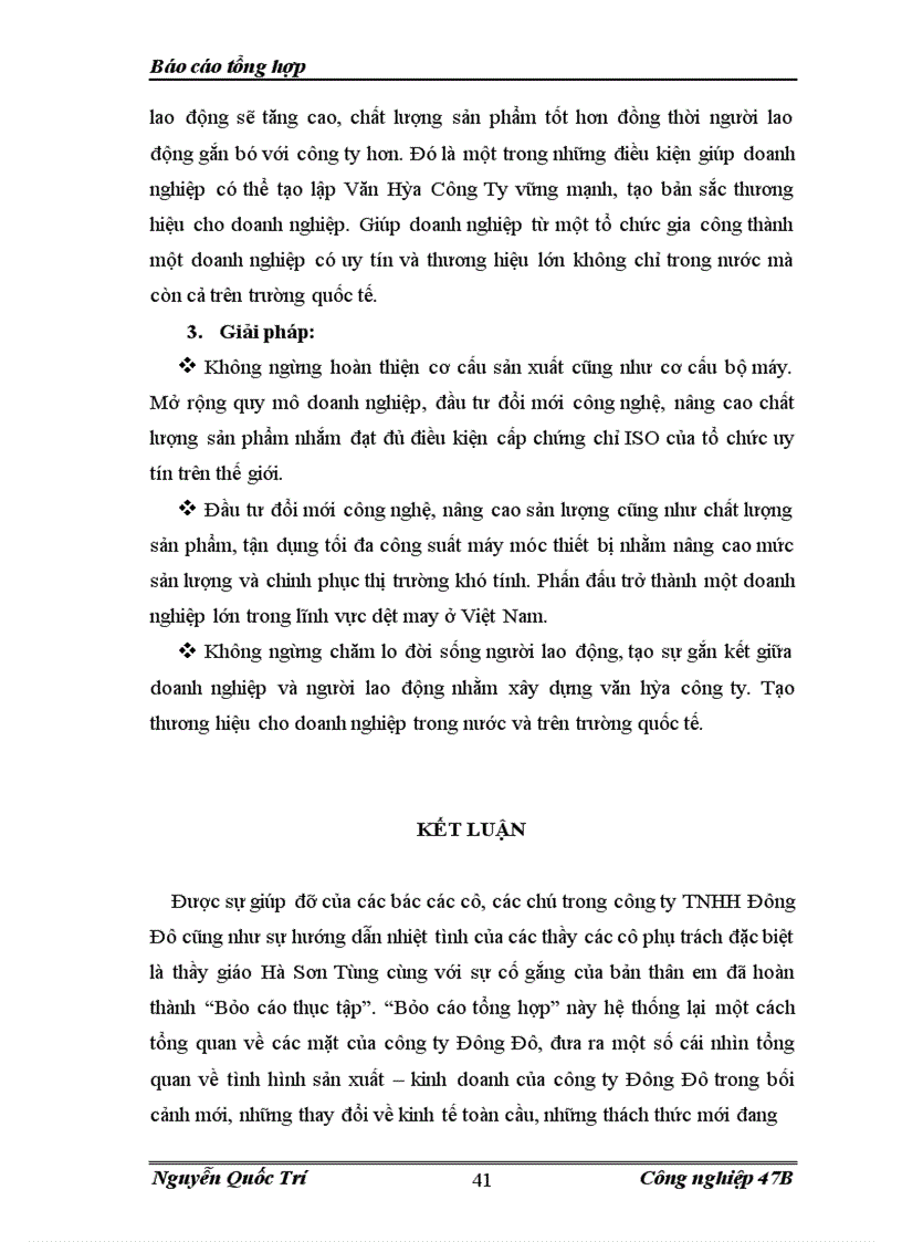 image for page Báo cáo thực tập tại công ty TNHH Đông Đô