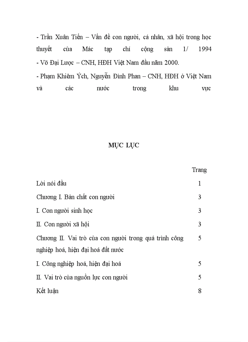 image for page Vai trò của con người trong quá trình công nghiệp hoá, hiện đại hoá đất nước