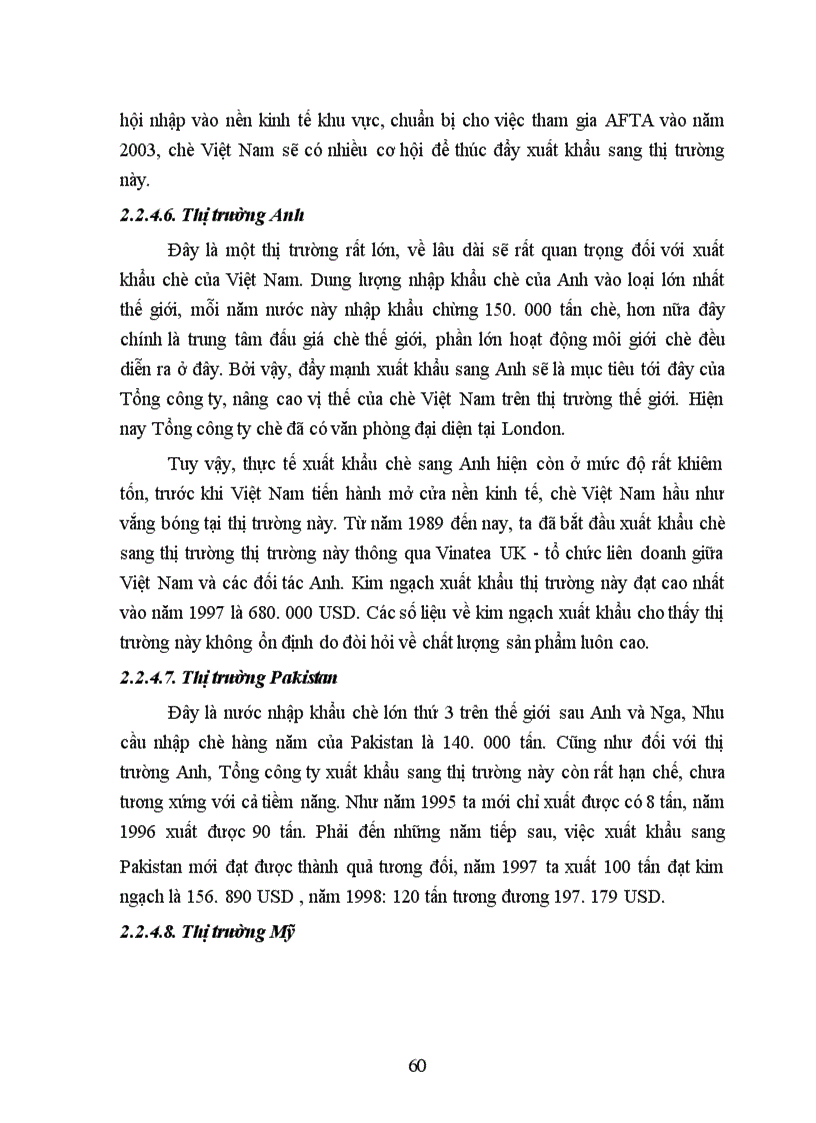 image for page Phân tích chiến lươc xuất khẩu của Tổng công ty chè Việt Nam