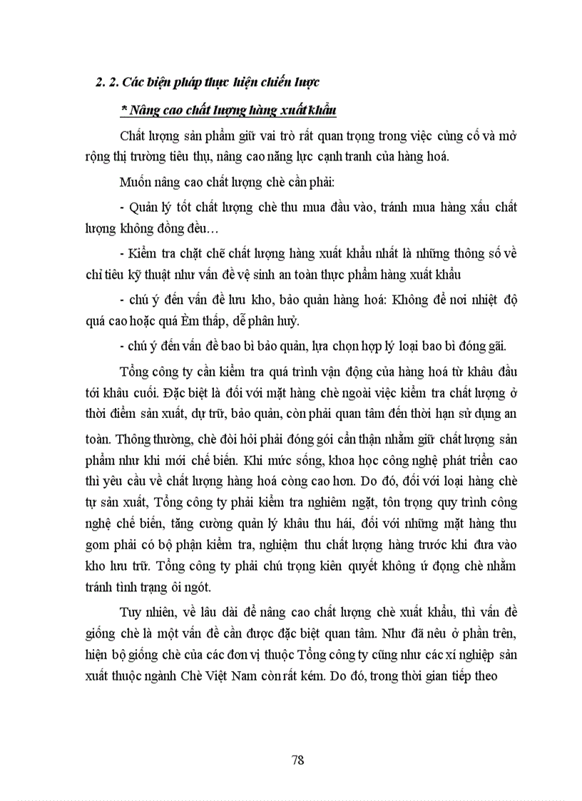 image for page Phân tích chiến lươc xuất khẩu của Tổng công ty chè Việt Nam