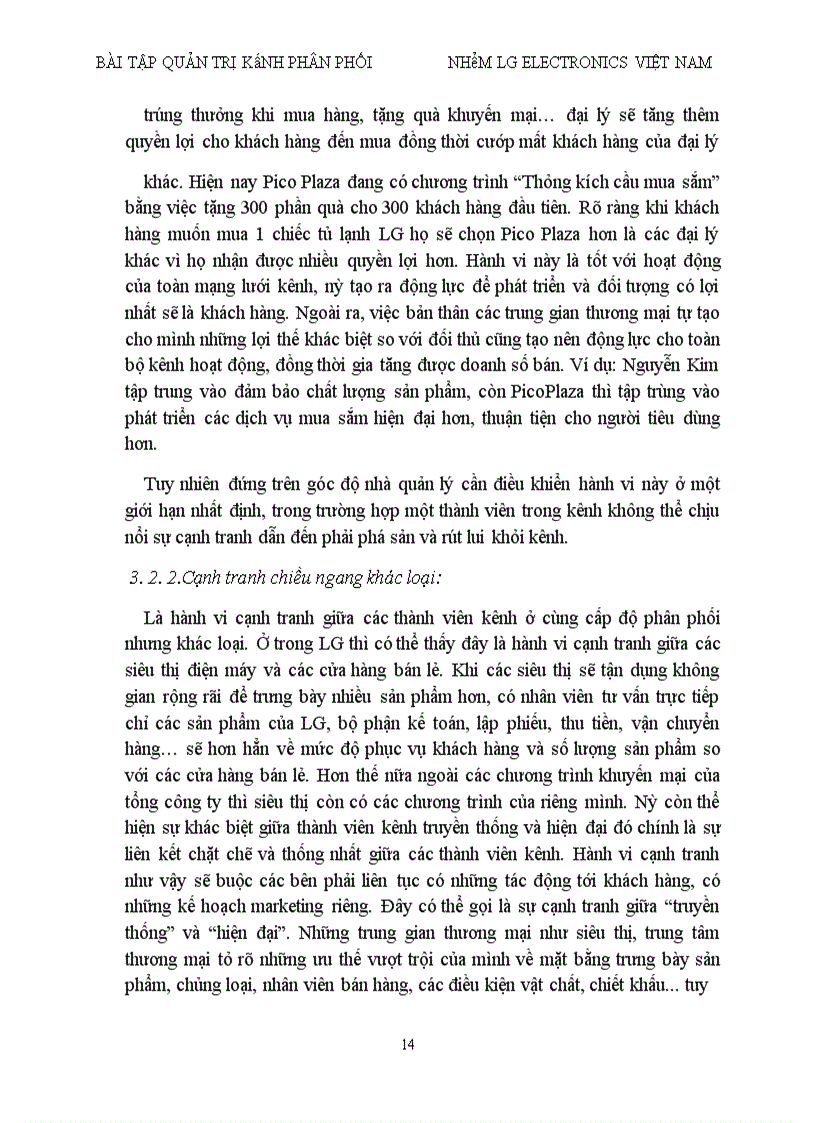 image for page Giải pháp duy trì và nâng cao hiệu quả quản lý hoạt động của kênh phân phối tại công ty điện tử LGE Việt Nam