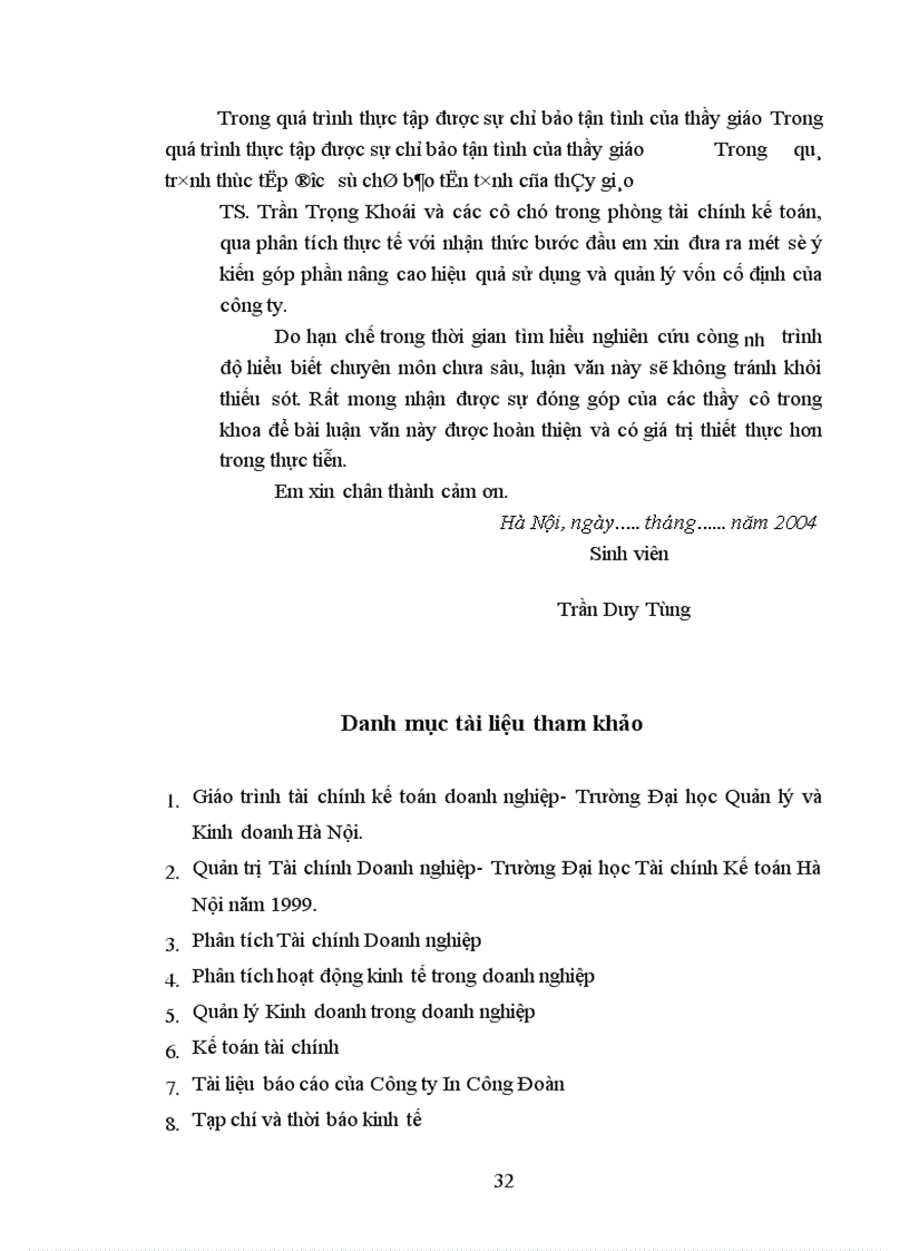 image for page Một số biện pháp quản lý vốn cố định nhằm nâng cao hiệu quả sử dụng vốn cố định tại Công ty in Công Đoàn