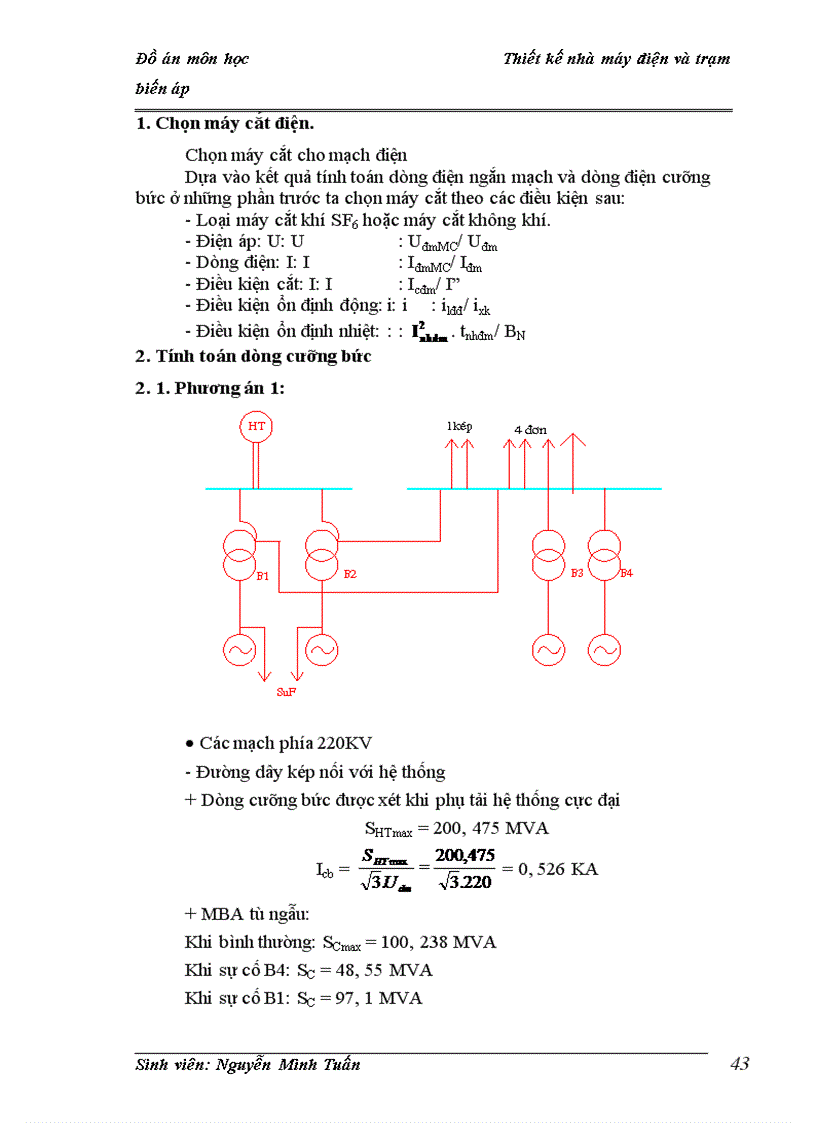 image for page Thiết kế phần điện cho nhà máy nhiệt điện Công suất : 240MW