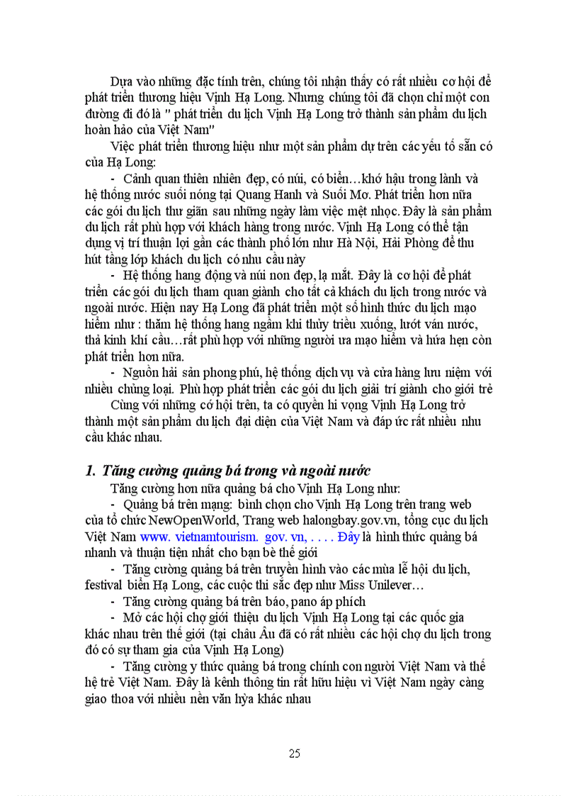 image for page Phát triển Vịnh Hạ Long trở thành thương hiệu mạnh trong ngành du lịch Việt Nam