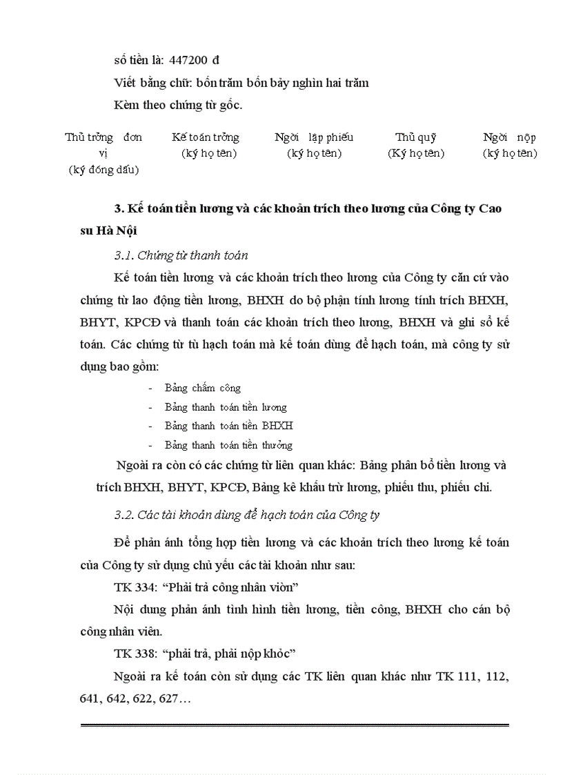 image for page Kế toán tiền lương và các khoản trích theo lương theo lương tại Công ty Cao su Hà Nội