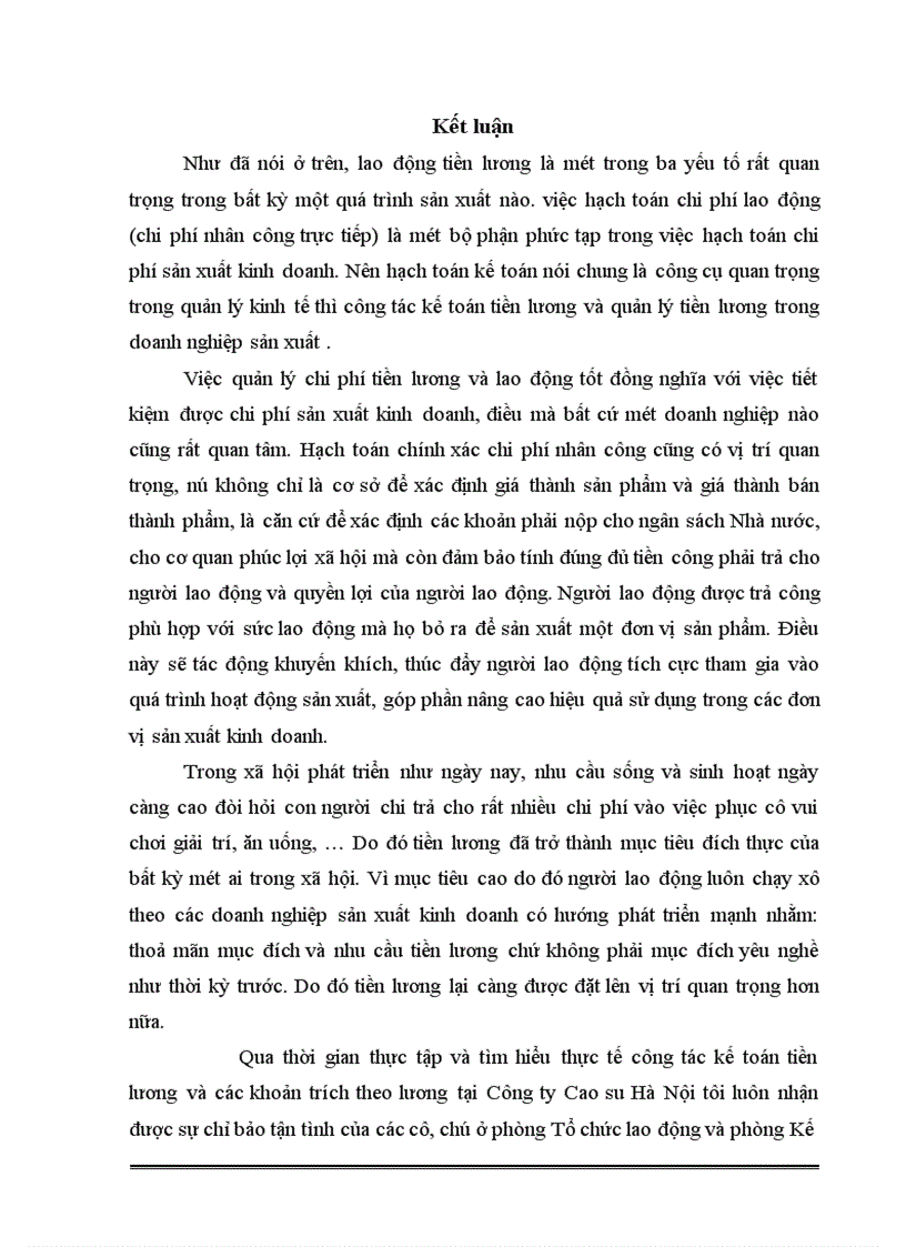 image for page Kế toán tiền lương và các khoản trích theo lương theo lương tại Công ty Cao su Hà Nội