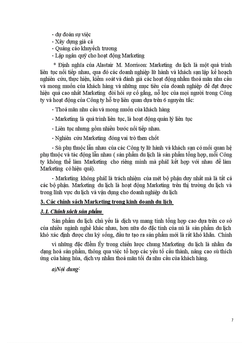 image for page Vận dụng các chính sách Marketing-mix tại Trung tâm Du lịch Hà Nội