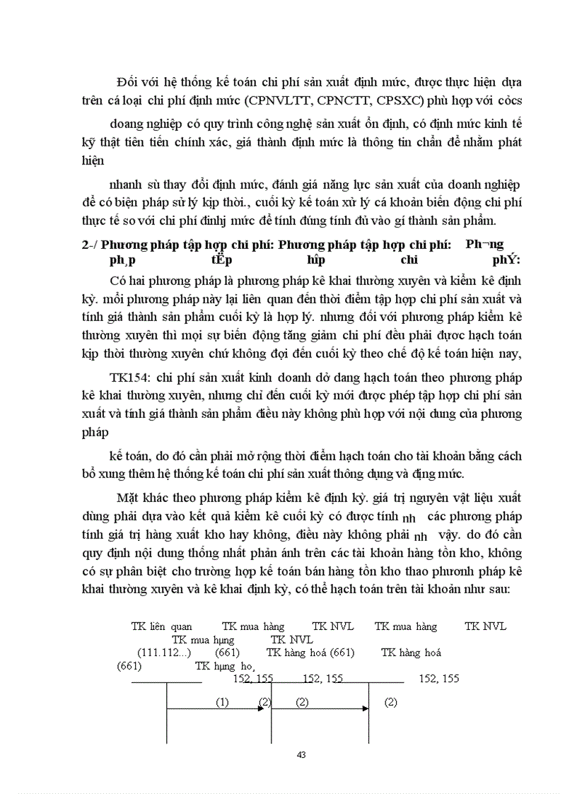 image for page Cơ sở lựa chọn và trình tự hạch toán các phương pháp tập hợp chi phí và tính giá thành sản phẩm