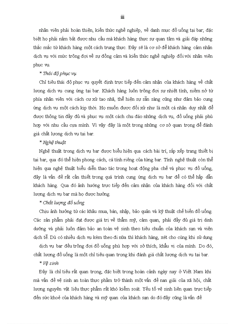 image for page Giải pháp nâng cao chất lượng dịch vụ tại Bar Le Club thuộc khách sạn Sofitel Metropole Hà Nội