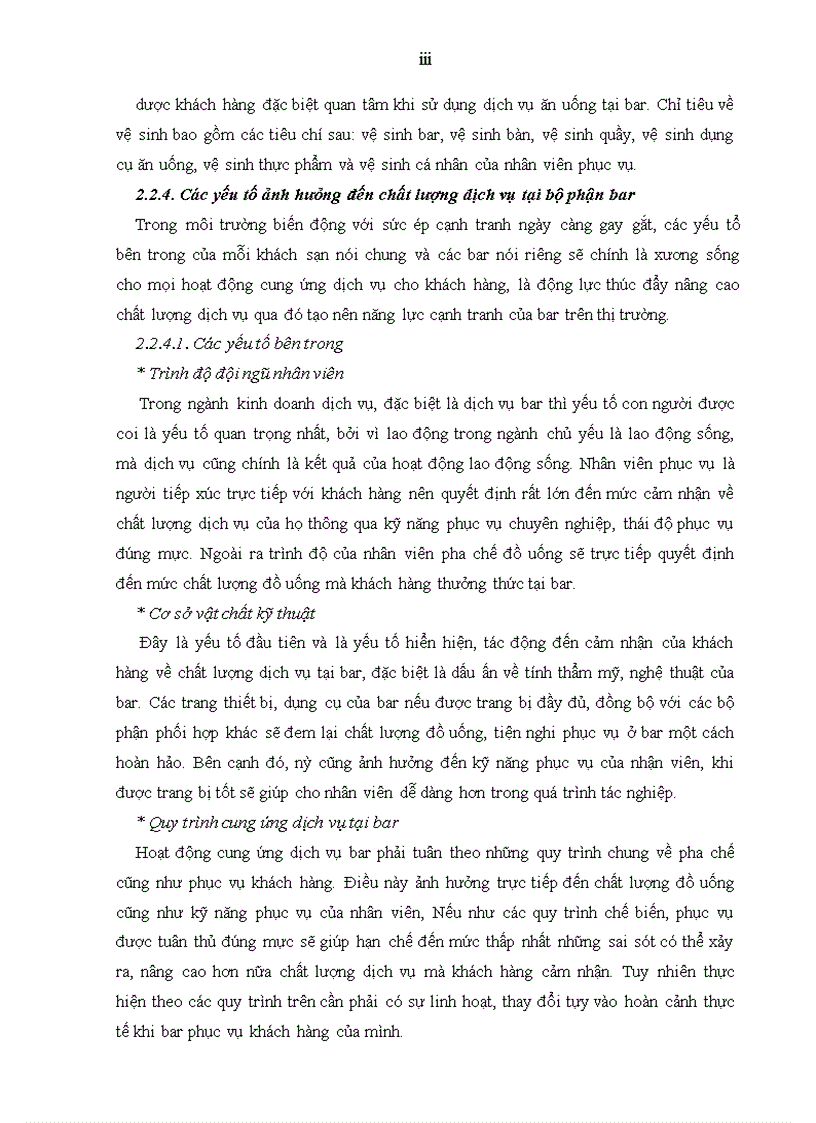 image for page Giải pháp nâng cao chất lượng dịch vụ tại Bar Le Club thuộc khách sạn Sofitel Metropole Hà Nội