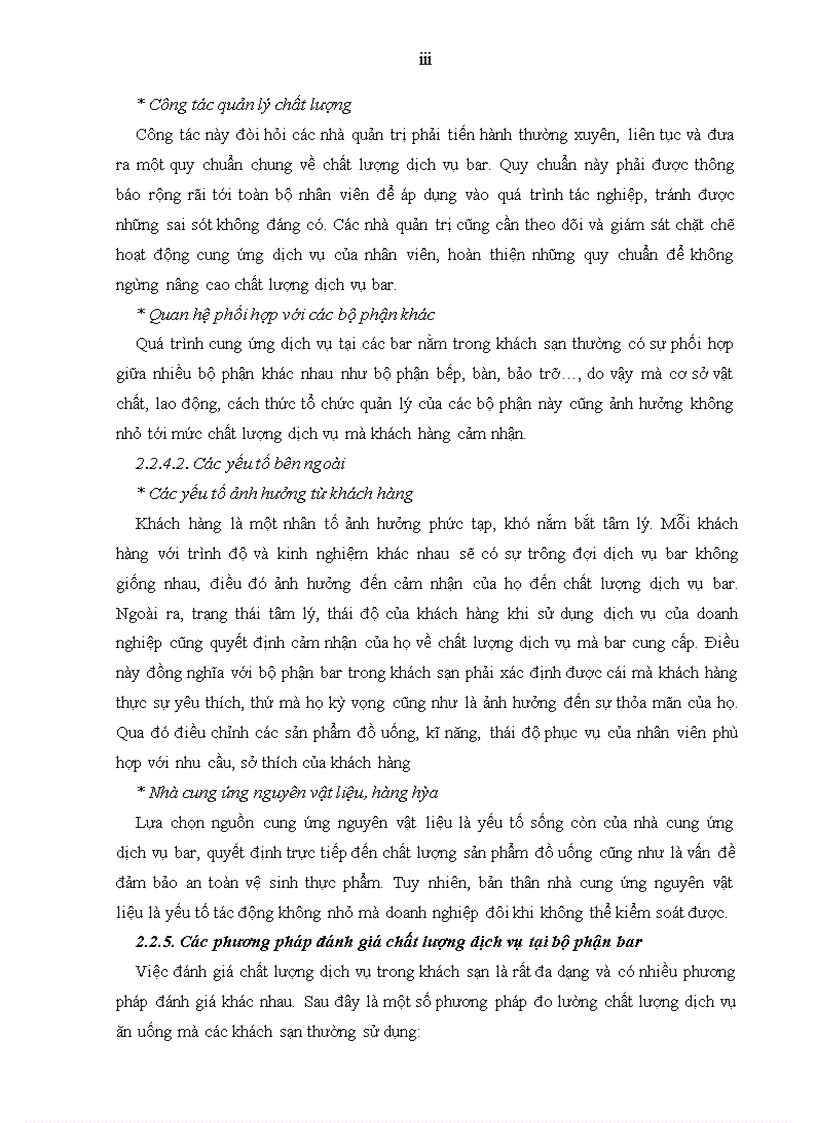 image for page Giải pháp nâng cao chất lượng dịch vụ tại Bar Le Club thuộc khách sạn Sofitel Metropole Hà Nội