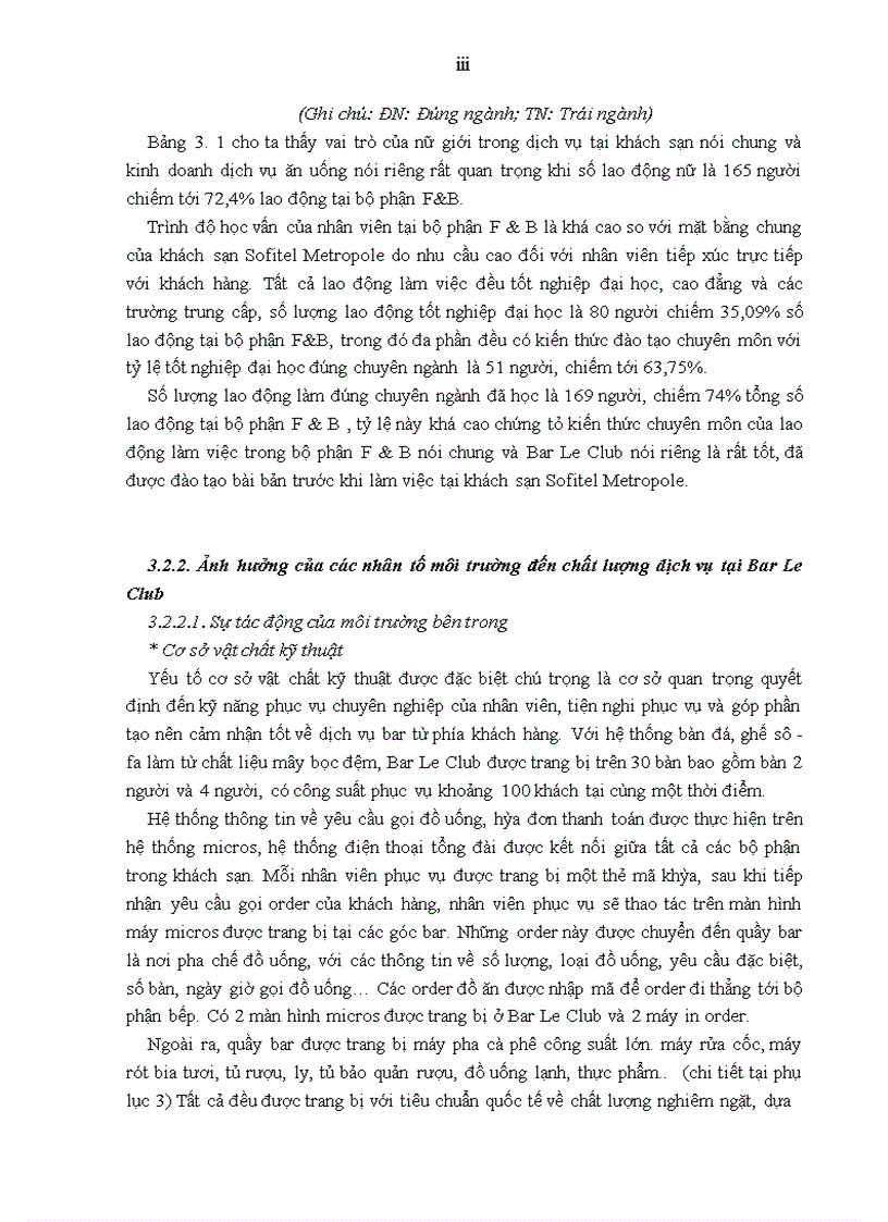 image for page Giải pháp nâng cao chất lượng dịch vụ tại Bar Le Club thuộc khách sạn Sofitel Metropole Hà Nội