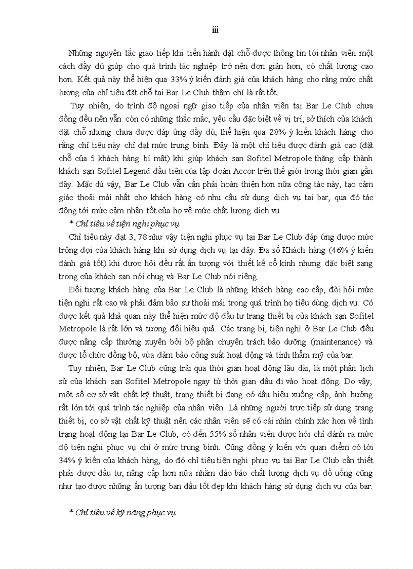 image for page Giải pháp nâng cao chất lượng dịch vụ tại Bar Le Club thuộc khách sạn Sofitel Metropole Hà Nội