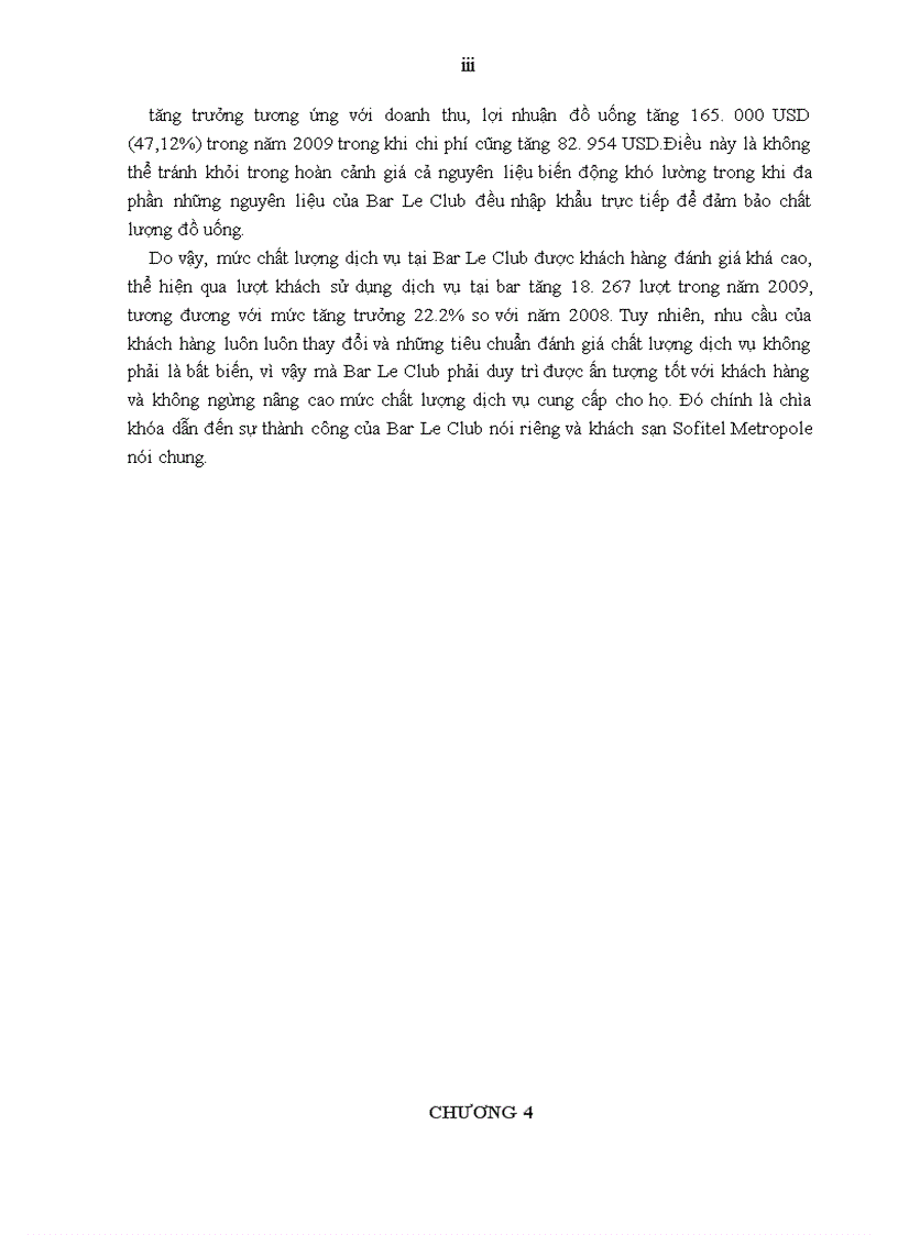 image for page Giải pháp nâng cao chất lượng dịch vụ tại Bar Le Club thuộc khách sạn Sofitel Metropole Hà Nội