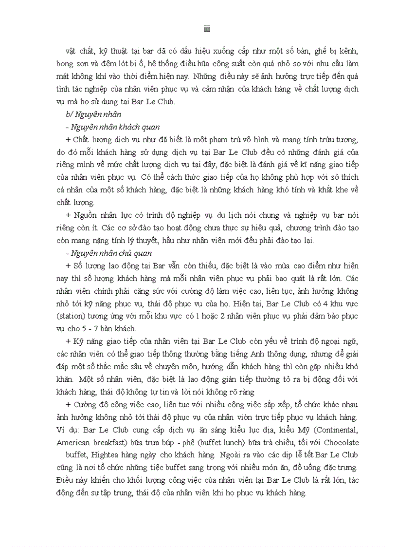 image for page Giải pháp nâng cao chất lượng dịch vụ tại Bar Le Club thuộc khách sạn Sofitel Metropole Hà Nội