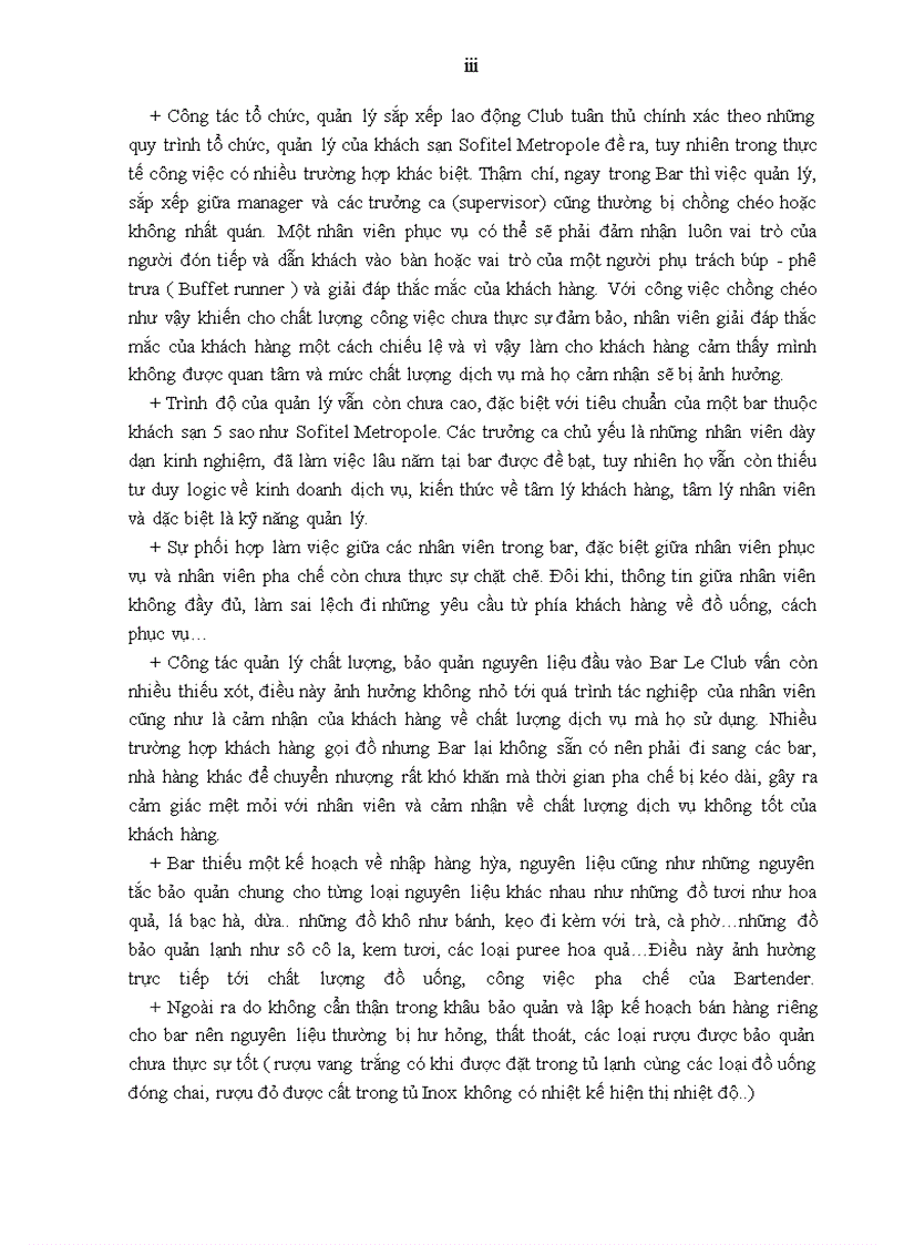 image for page Giải pháp nâng cao chất lượng dịch vụ tại Bar Le Club thuộc khách sạn Sofitel Metropole Hà Nội