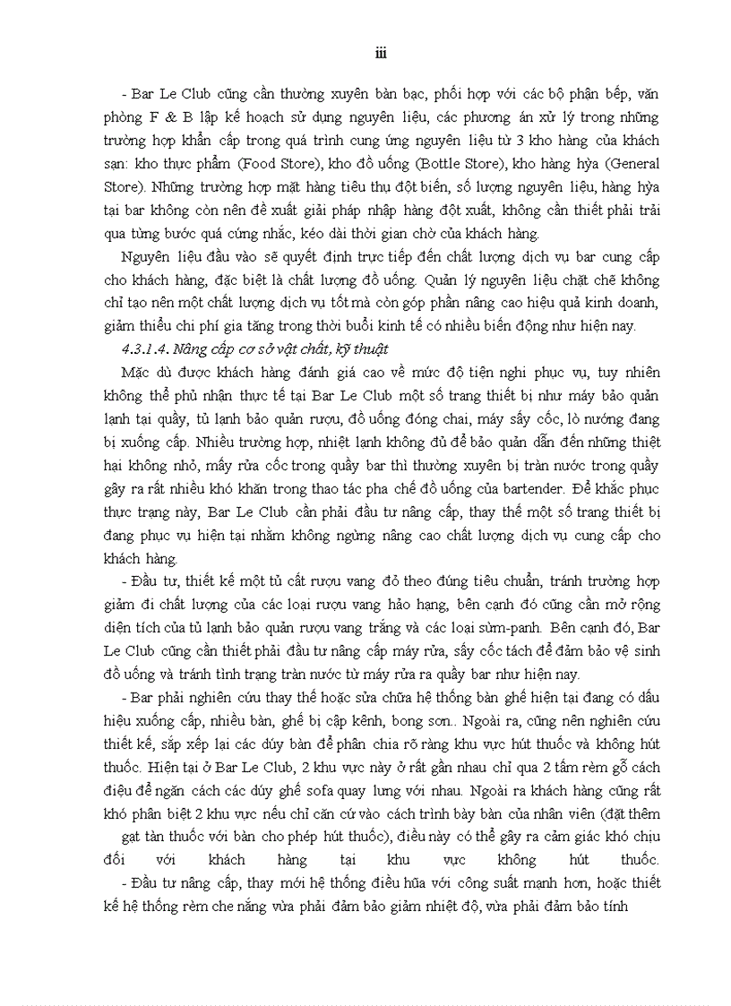 image for page Giải pháp nâng cao chất lượng dịch vụ tại Bar Le Club thuộc khách sạn Sofitel Metropole Hà Nội