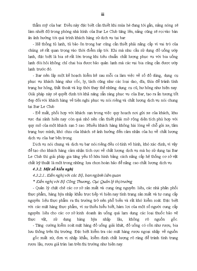 image for page Giải pháp nâng cao chất lượng dịch vụ tại Bar Le Club thuộc khách sạn Sofitel Metropole Hà Nội