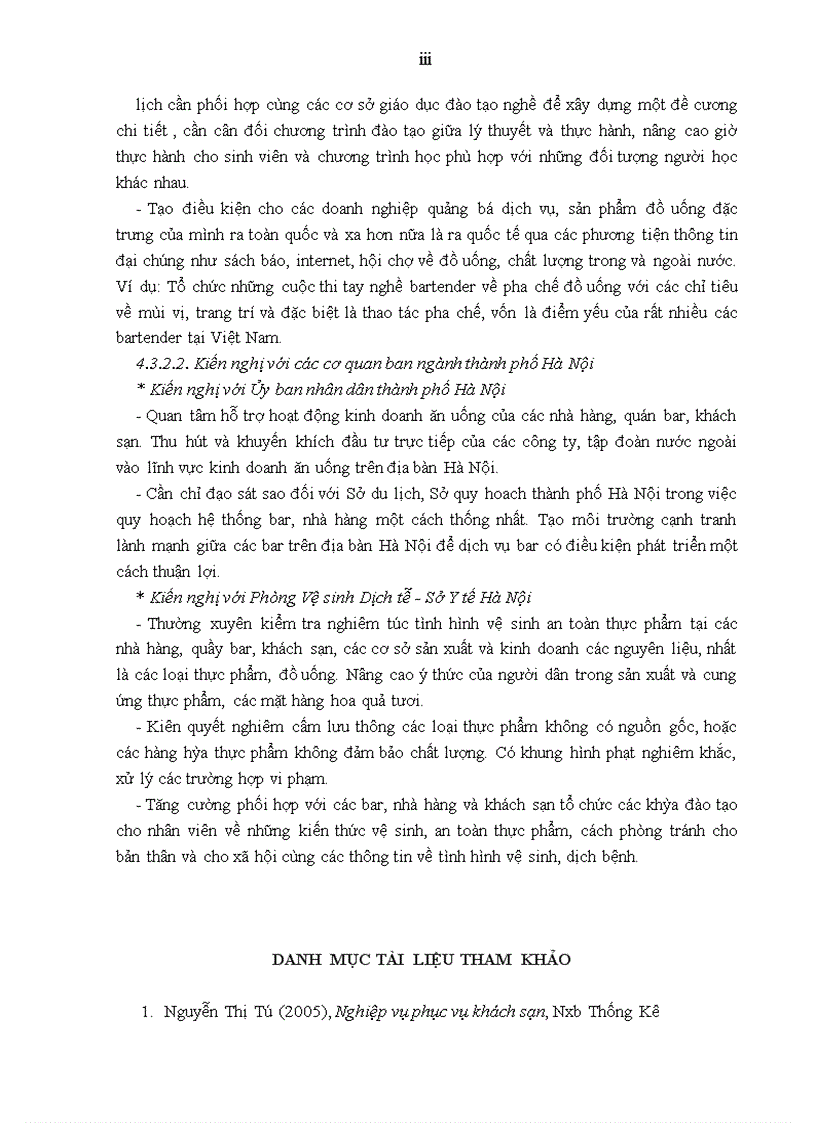 image for page Giải pháp nâng cao chất lượng dịch vụ tại Bar Le Club thuộc khách sạn Sofitel Metropole Hà Nội