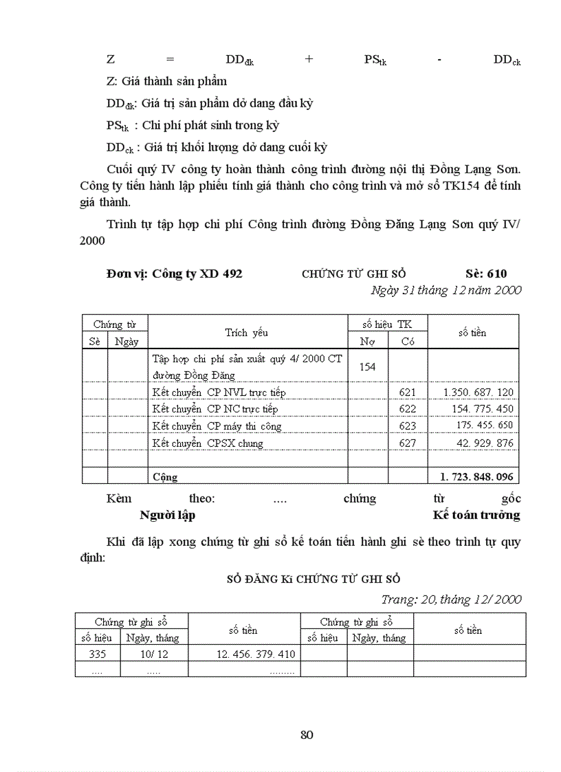 image for page Hạch toán chi phí sản xuất và tính giá thành sản phẩm xây lắp -tại Công ty xây dựng 492