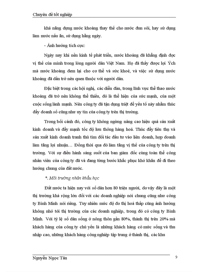 image for page Hoàn thiện giải pháp marketing hỗn hợp nhằm phát triển thị trường nước khoáng của công ty TNHH Sana