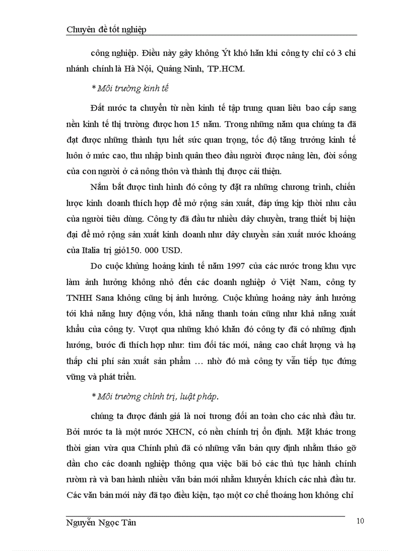 image for page Hoàn thiện giải pháp marketing hỗn hợp nhằm phát triển thị trường nước khoáng của công ty TNHH Sana