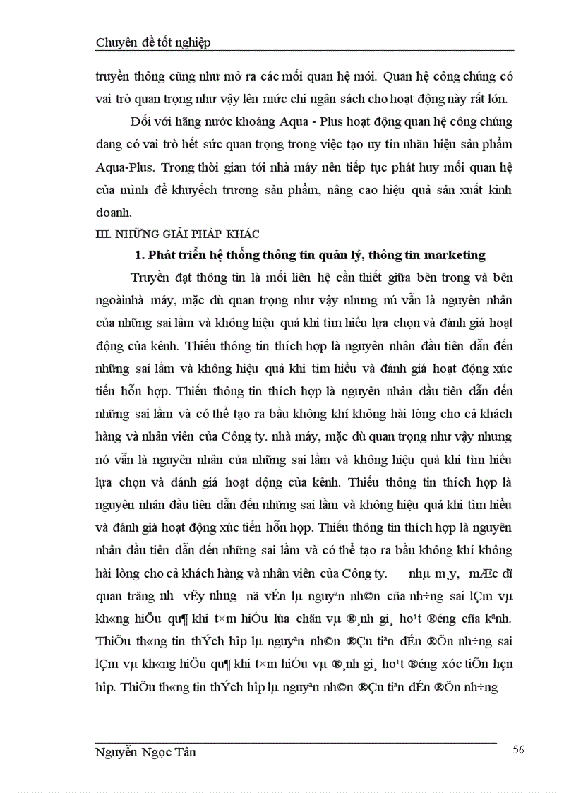 image for page Hoàn thiện giải pháp marketing hỗn hợp nhằm phát triển thị trường nước khoáng của công ty TNHH Sana