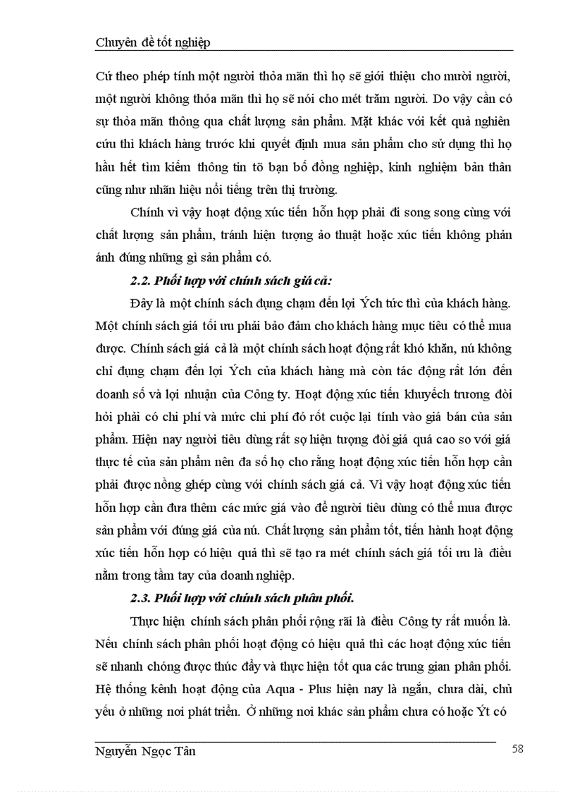 image for page Hoàn thiện giải pháp marketing hỗn hợp nhằm phát triển thị trường nước khoáng của công ty TNHH Sana