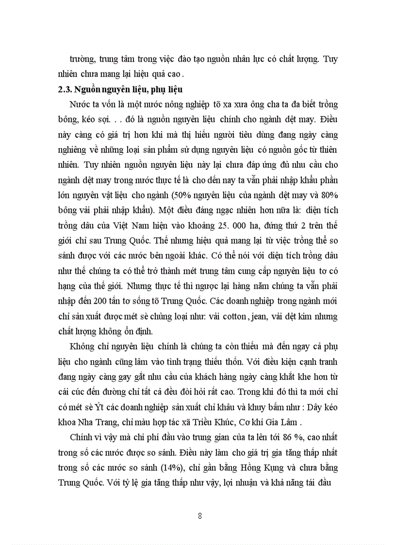 image for page Một số giải pháp nhằm nâng cao khả năng cạnh tranh của sản phẩm dệt may Việt Nam