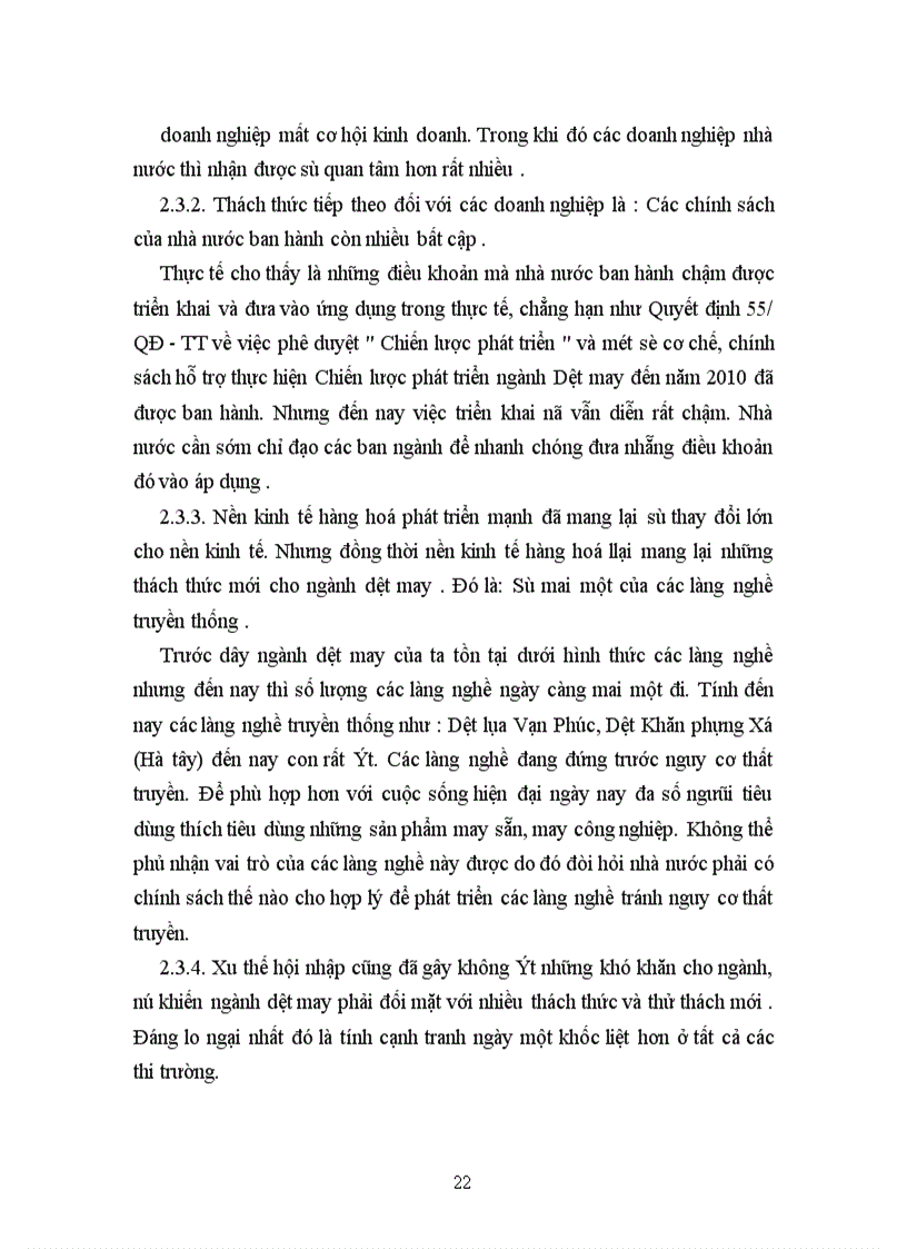 image for page Một số giải pháp nhằm nâng cao khả năng cạnh tranh của sản phẩm dệt may Việt Nam