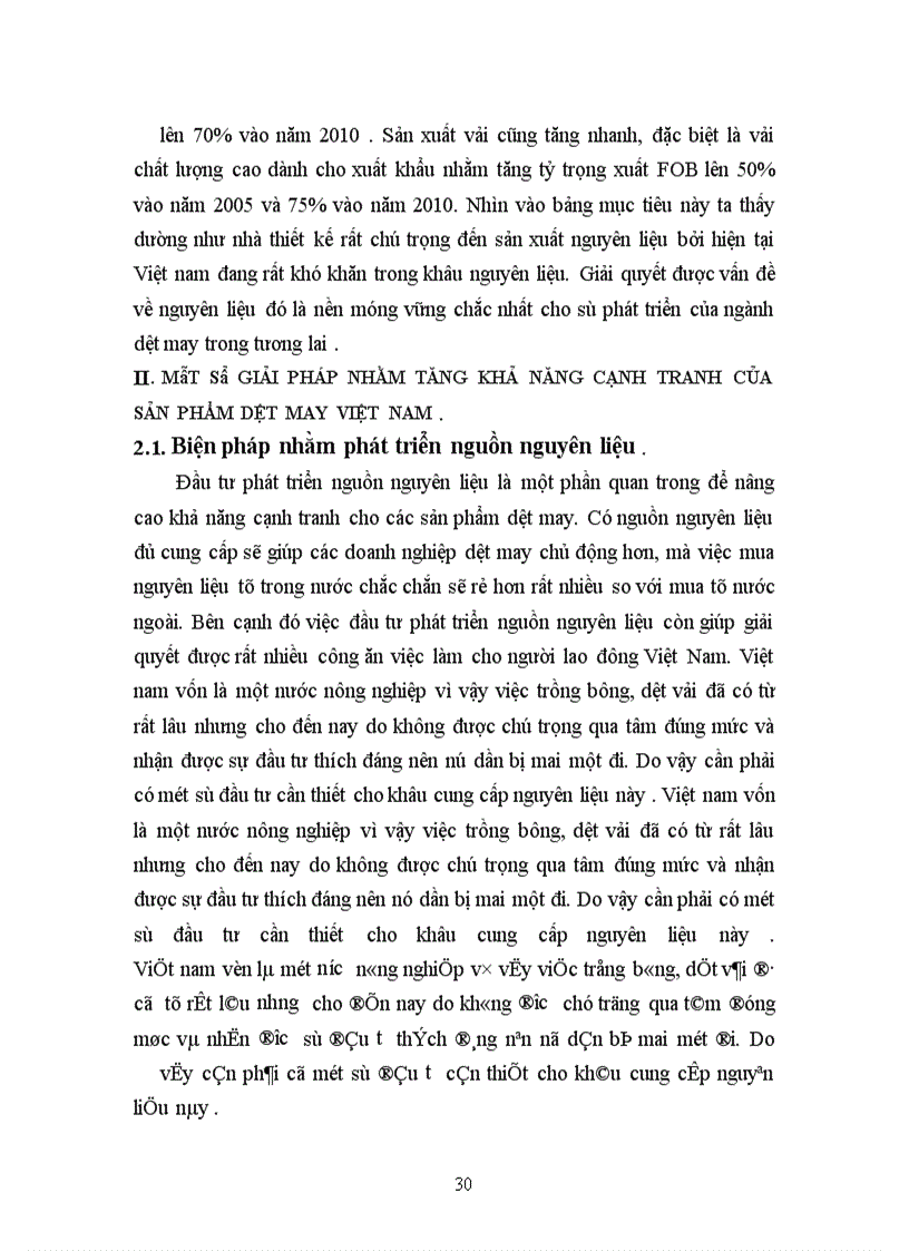 image for page Một số giải pháp nhằm nâng cao khả năng cạnh tranh của sản phẩm dệt may Việt Nam