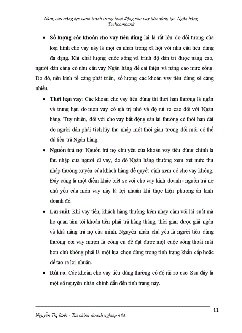 image for page Nâng cao năng lực cạnh tranh trong họat động cho vay tiêu dùng tại hội sở ngân hàng thương mại cổ phần kỹ thương Việt Nam