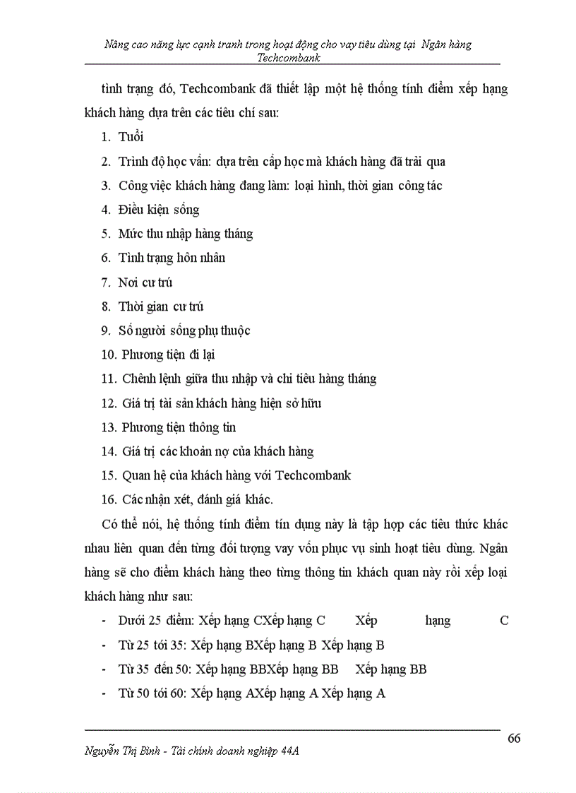 image for page Nâng cao năng lực cạnh tranh trong họat động cho vay tiêu dùng tại hội sở ngân hàng thương mại cổ phần kỹ thương Việt Nam