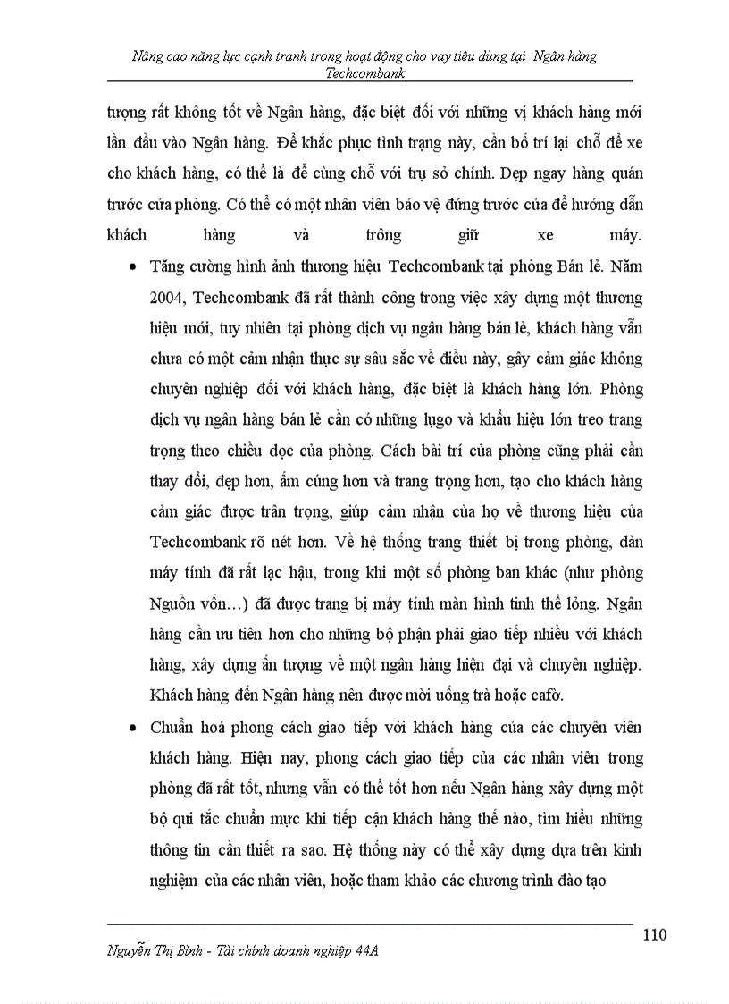 image for page Nâng cao năng lực cạnh tranh trong họat động cho vay tiêu dùng tại hội sở ngân hàng thương mại cổ phần kỹ thương Việt Nam