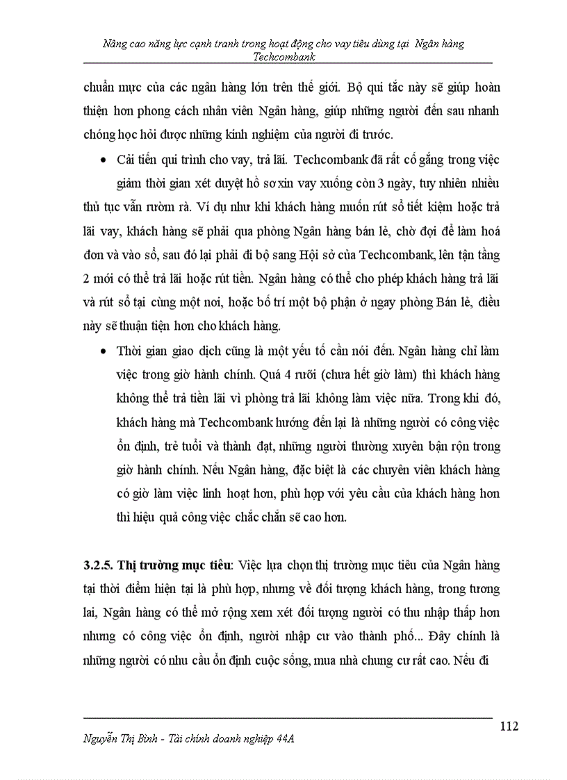 image for page Nâng cao năng lực cạnh tranh trong họat động cho vay tiêu dùng tại hội sở ngân hàng thương mại cổ phần kỹ thương Việt Nam