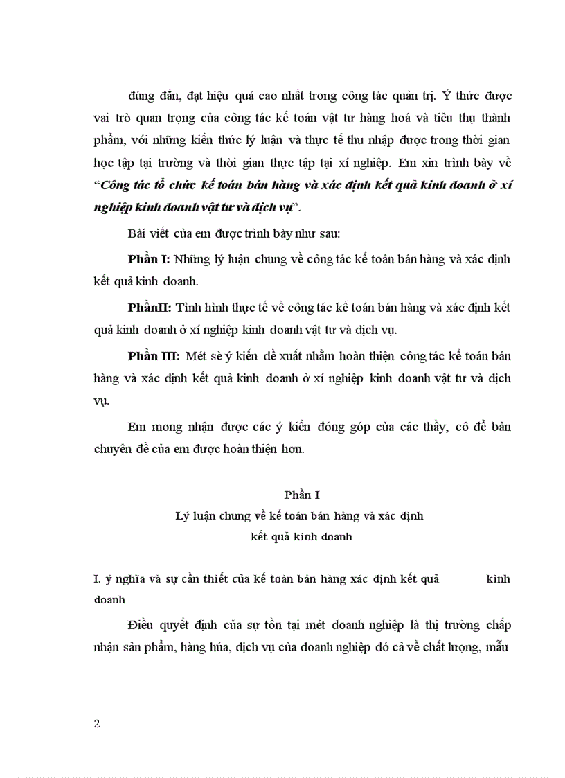 image for page Công tác tổ chức kế toán bán hàng và xác định kết quả kinh doanh ở xí nghiệp kinh doanh vật tư và dịch vụ