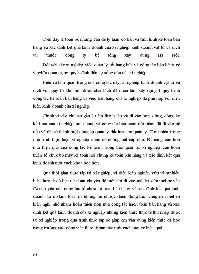 image for page Công tác tổ chức kế toán bán hàng và xác định kết quả kinh doanh ở xí nghiệp kinh doanh vật tư và dịch vụ