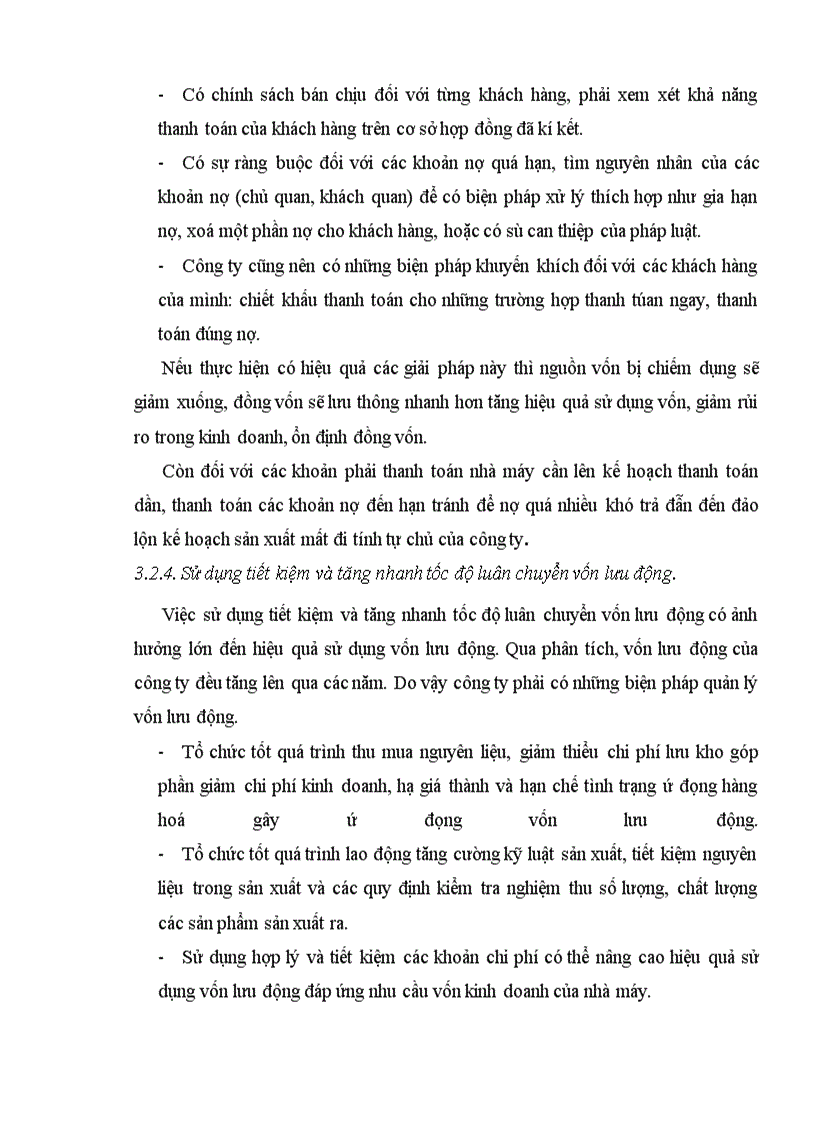image for page Một số biện pháp nâng cao hiệu quả sử dụng vốn lưu động tại Công ty cổ phần may Hồ Gươm