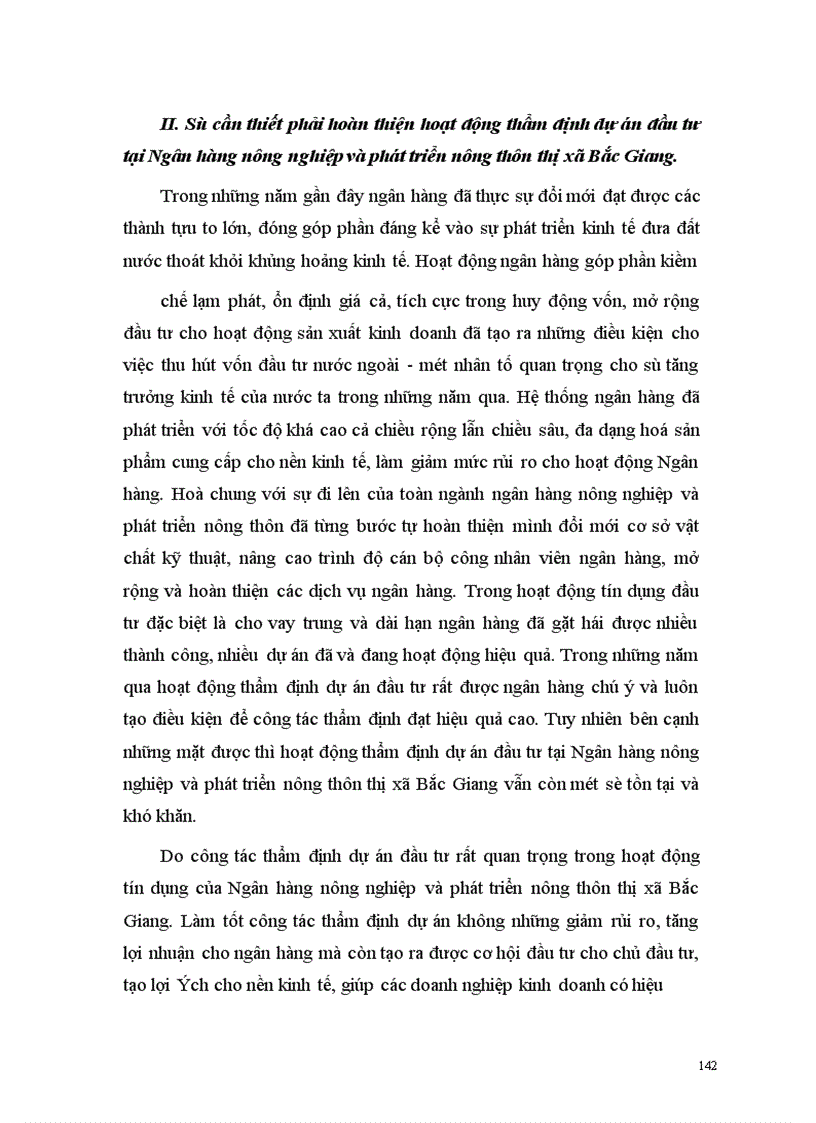 image for page Hoàn thiện hoạt động thẩm định dự án đầu tư tạo Ngân hàng nông nghiệp và phát triển nông thôn thị xã Bắc Giang