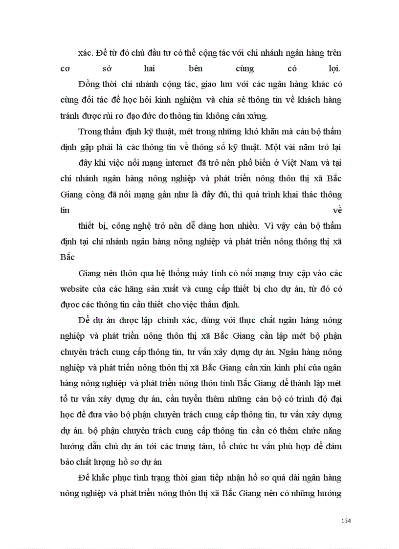 image for page Hoàn thiện hoạt động thẩm định dự án đầu tư tạo Ngân hàng nông nghiệp và phát triển nông thôn thị xã Bắc Giang