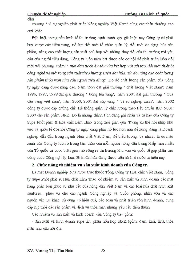 image for page Chiến lược phát triển hoạt động sản xuất kinh doanh bao bì PP của Công ty Supe phốt phát & hoá chất Lâm Thao đến năm 2015