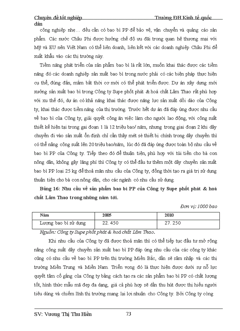 image for page Chiến lược phát triển hoạt động sản xuất kinh doanh bao bì PP của Công ty Supe phốt phát & hoá chất Lâm Thao đến năm 2015