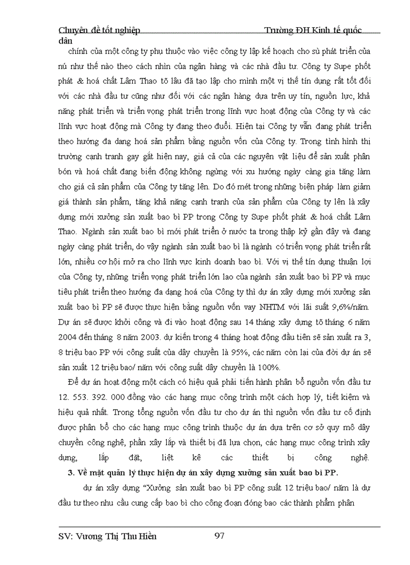 image for page Chiến lược phát triển hoạt động sản xuất kinh doanh bao bì PP của Công ty Supe phốt phát & hoá chất Lâm Thao đến năm 2015