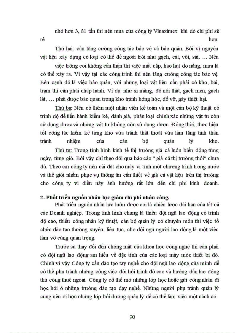 image for page Biện pháp giảm chi phí kinh doanh ở công ty Đầu Tư Xây lắp Thương Mại