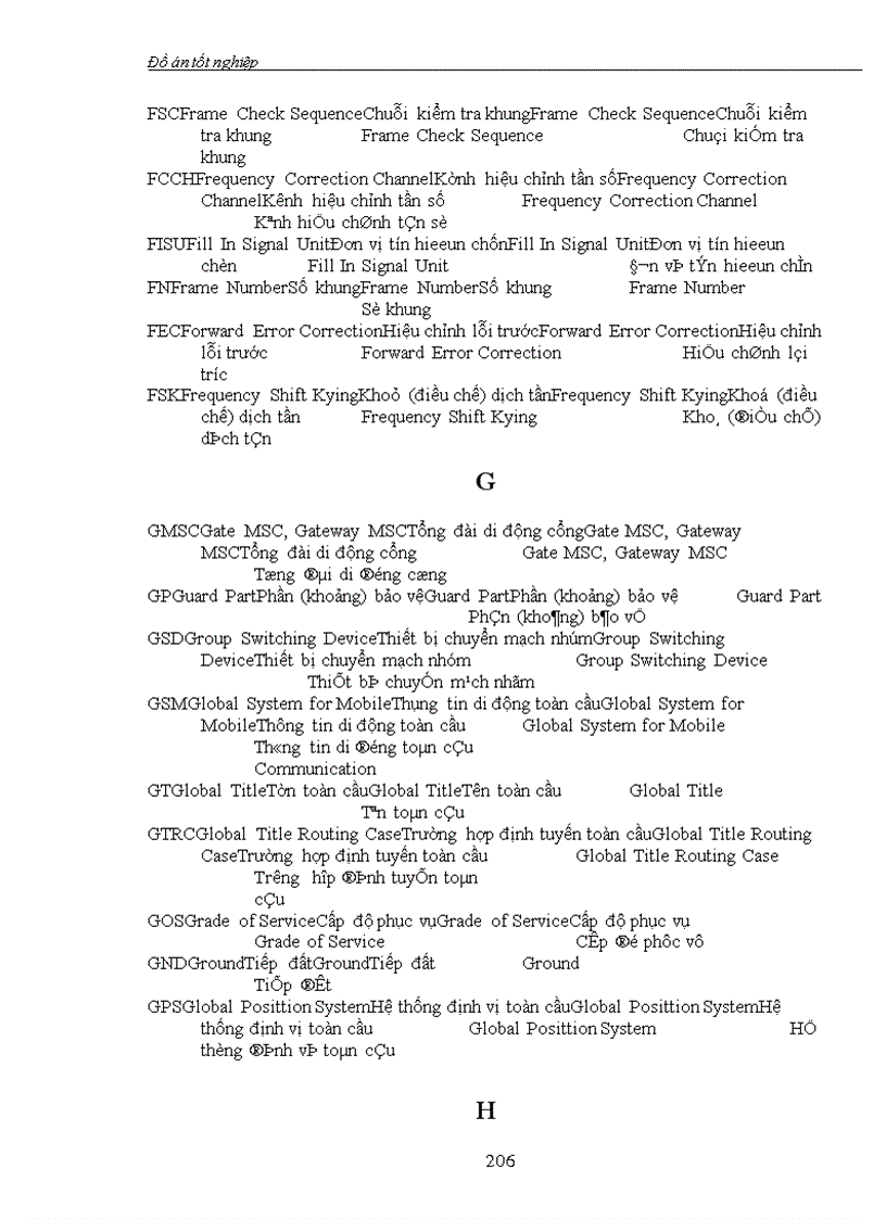 image for page Tổng quan về mạng thông tin di động GSM. Hệ thống báo hiệu số 7