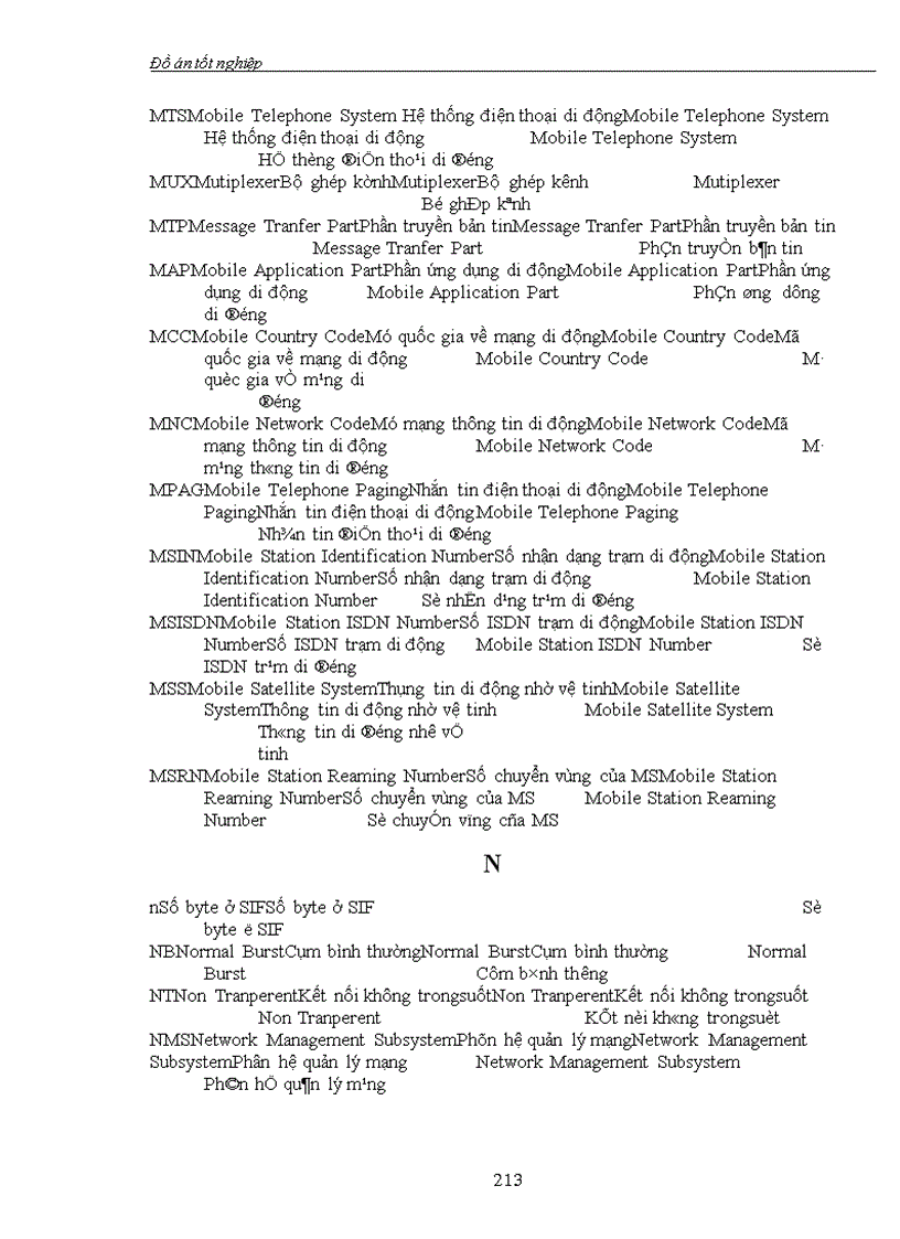 image for page Tổng quan về mạng thông tin di động GSM. Hệ thống báo hiệu số 7